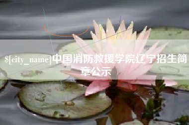 锡林郭勒盟中国消防救援学院辽宁招生简章公示