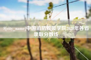 锡林郭勒盟中国消防救援学院2020年各省录取分数线