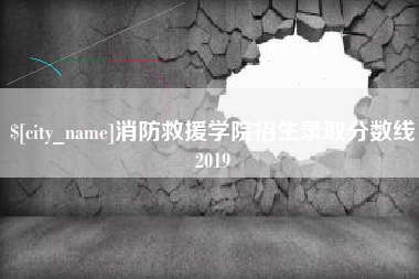 锡林郭勒盟消防救援学院招生录取分数线2019