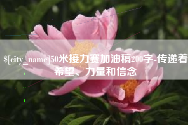 锡林郭勒盟50米接力赛加油稿200字-传递着希望、力量和信念