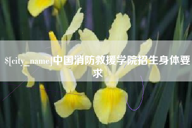 锡林郭勒盟中国消防救援学院招生身体要求