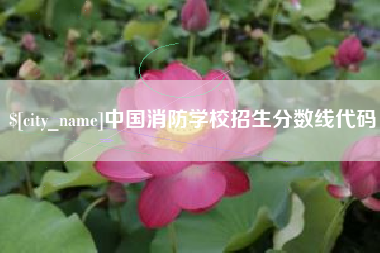 锡林郭勒盟中国消防学校招生分数线代码