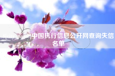 锡林郭勒盟中国执行信息公开网查询失信名单
