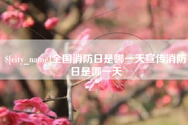 锡林郭勒盟全国消防日是哪一天宣传消防日是哪一天