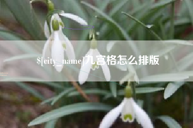 锡林郭勒盟九宫格怎么排版