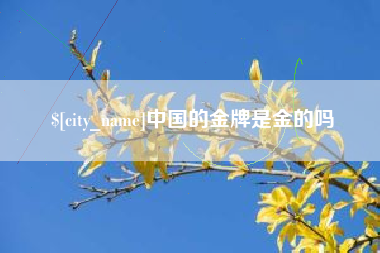 锡林郭勒盟中国的金牌是金的吗