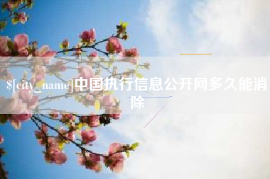 锡林郭勒盟中国执行信息公开网多久能消除