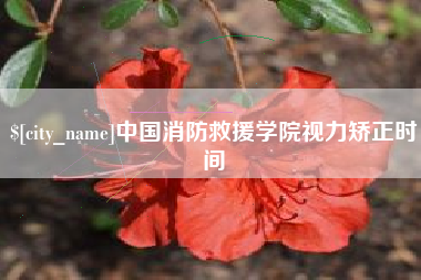 锡林郭勒盟中国消防救援学院视力矫正时间