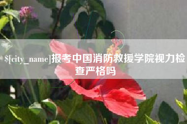 锡林郭勒盟报考中国消防救援学院视力检查严格吗